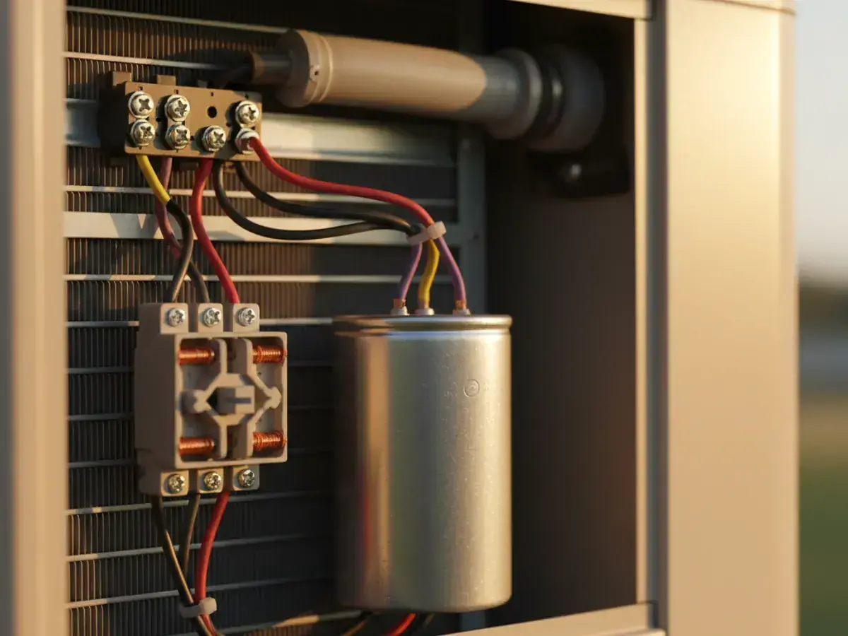 Trabajo de tune-up de ac de un técnico de HVAC con licencia en el área de Tucson